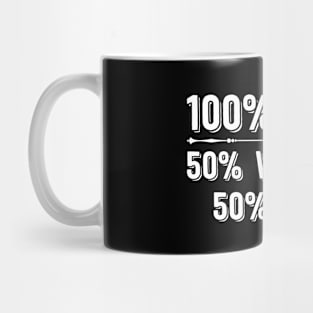 100% Irish 50% Whiskey 50% Beer Mug